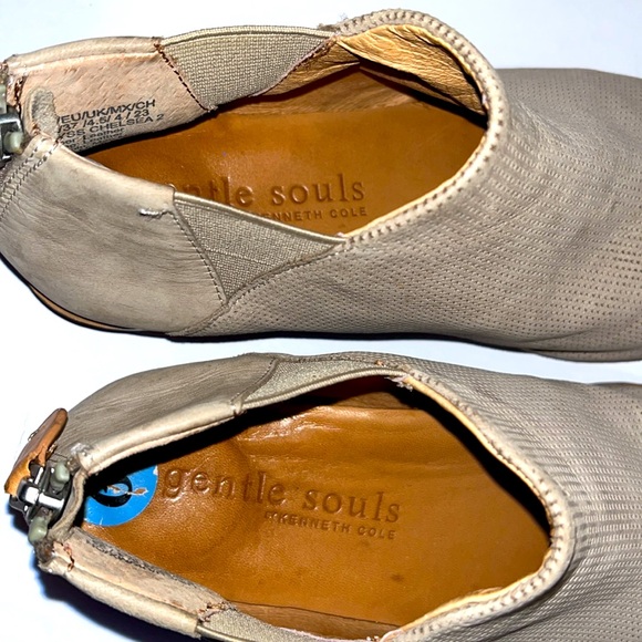 Gentle Souls Kenneth Cole tan bootie BLYSS CHELSEA tan leather suede boots 6.5 - Picture 4 of 7